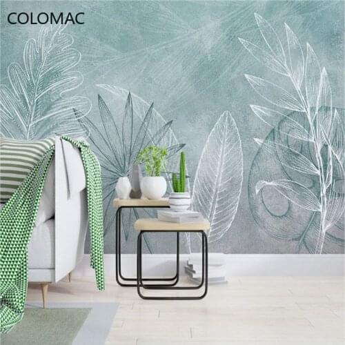 Colomac Custom 3d Nordic Style Bedroom Bedside Creative White Background Wallpaper Living Room Decoration Mural Drop Shopping
