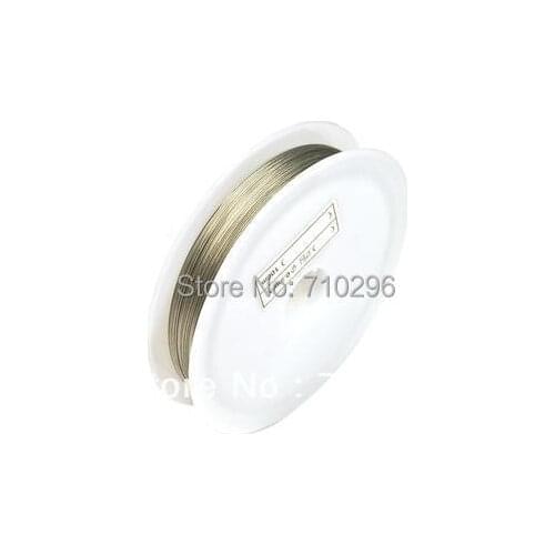 Wholesale 10 rolls/lot Stainless Steel Tiger Tail Beading Wire 0.6 mm steel cord jewelry string