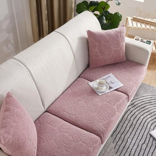 Polar Fleece Floral Sofa Seat Cushion Cover For Living Room Slipcover L-shape Recliner Sectional Corner Couch Mattress Protector