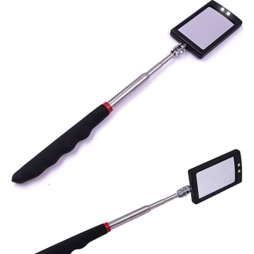 Extendable Automobile Inspection Mirror 360° Rotatable Foldable Endoscope Detect Mirrors for Auto Car Bottom Chassis Check Tool