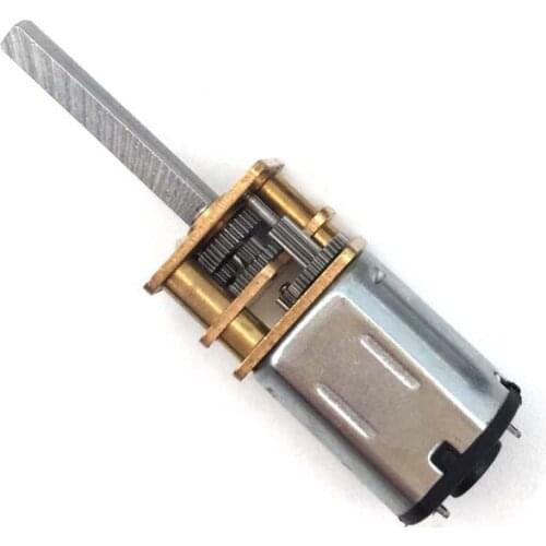 DC 3V 6V 12V Gear Motor N20 Reduction Gear Motor 15-600RPM Mini Metal Electric Micro Speed Gear Motor Gear Reducer Motor