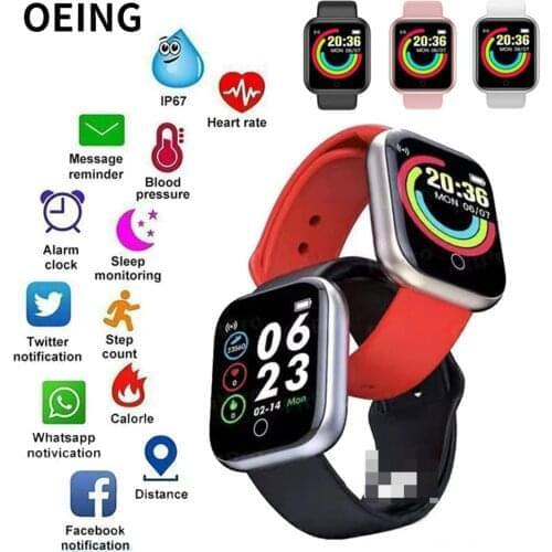 Y68S Smart Watches D20S Blood Pressure Smartwatch 2021 1.44’ Color Screen Heart Rate Monitor Bluetooth Wristwatch IOS Android