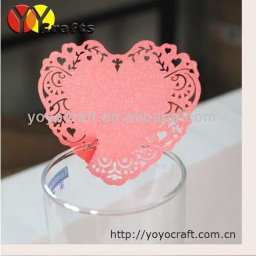 High quality best sell various colors laser cut indian place card holer made in china
