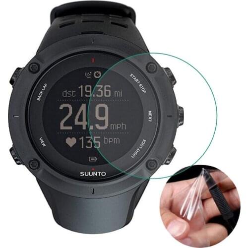 3pc TPU Soft Clear Protective Film Guard For Suunto Ambit 3 Peak Sport Watch Ambit3 Smartwatch Screen Protector Cover (Not Glass