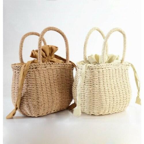 2019 New Style Women Straw Woven Bag Handbag Shoulder Bag Rattan Clutch Basket Vintage Summer Beach Bag Tote