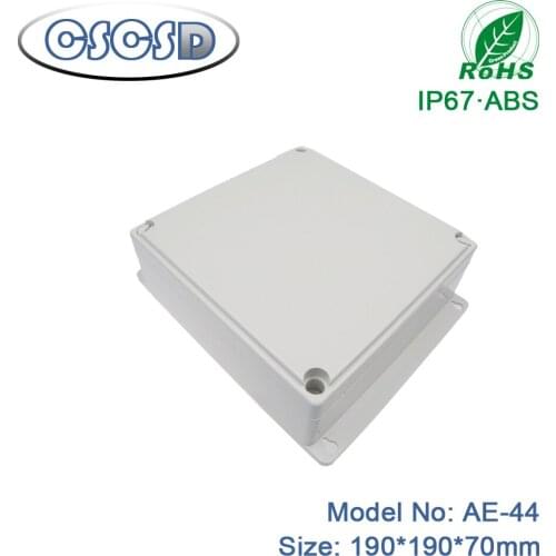 1pcs/lot 190*190*70mm screw type diy plastic box pcb junction box electric custom plastic abs enclosure box ip65 waterproof