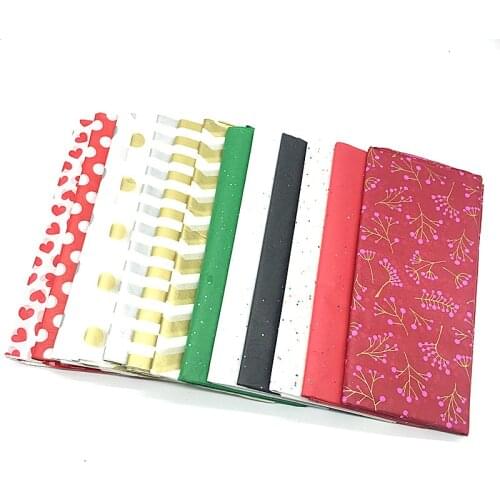 10sheets/bag 50X66cm flower paper wrapping Double Sided Glitter Craft Paper DIY Kid Gift Folding Handmade Paper Party Decor