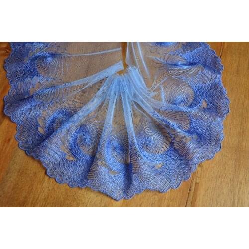 10meters Lace Trim Polyester Lace Ribbon Embroidered Applique for Home Decor DIY Sewing Craft 16cm Wide