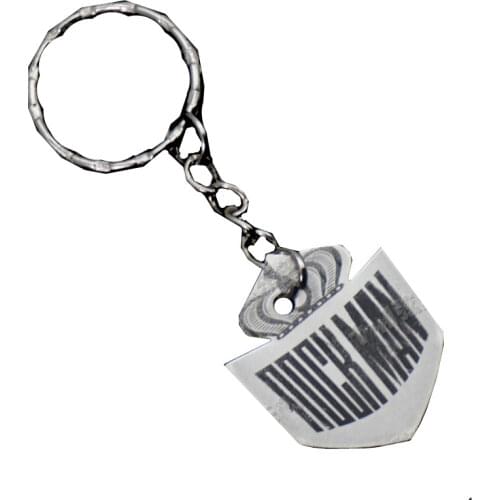 2Pcs Big Fish shaped Stainless steel Guitar Picks Plectrums with Key ring Keychain Key buckle Thickness 0.5mm guitar accessories