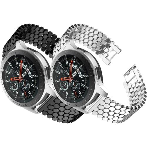 22mm Stainless Steel Straps For Samsung Galaxy 46mm Gear S3 Correa Smart Bracelet Band Replacement For Samsung Galaxy 3 45mm