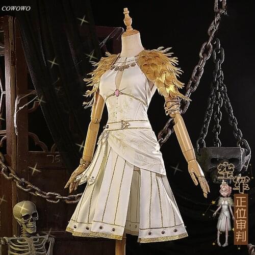 Anime! Identity V Martha Behamfil Game Suit The Air Force Elegant Dress Uniform Cosplay Costume Halloween Party Outfit For Women