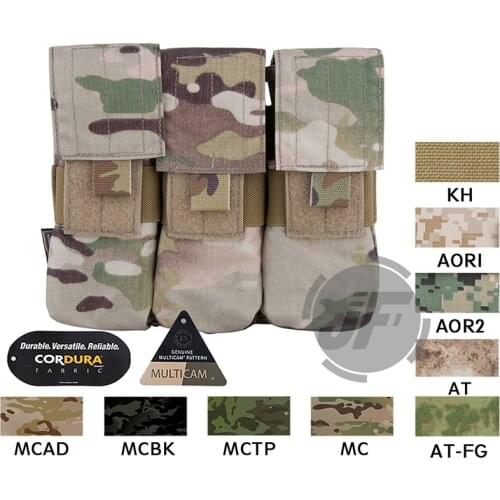 Emerson Tactical 5.56 .223 Triple Magazine Pouch Emersongear MOLLE / PALS Ammo Holder Magazine Pouch Case For M14 M16 AR15