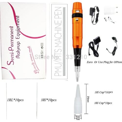 Dermografo Universal Micropigmentação Profession Rotary Swiss Motor Tattoo Gun With Universal Needles For Eyeliner Eyebrow Lip