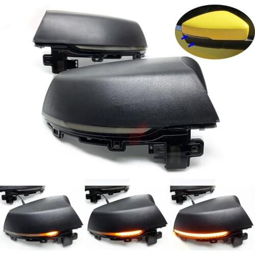 For Volkswagen VW POLO MK5 6R 6C 2009-2013 2014 2015 2016 2017 Dynamic LED Turn Signal Light Side Wing Mirror Indicator Blinker
