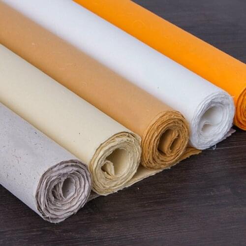 Ancient Craft Painting Xuan Paper Chinese Calligraphy Yunlong Fiber Paper Half Ripe Rice Paper 10sheets Rijstpapier Papel Arroz