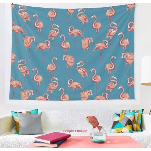 Flamingos tapestry Wall Tapestry Wall Hanging Wall Decor Bedspread Wall Art Coverlet Bedding Curtain Personalized Table