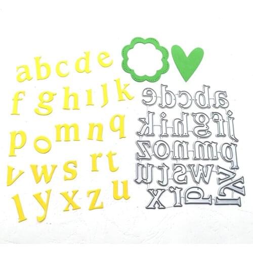 Julyarts 26pcs Letter Die Cutting Plates Mold For DIY Scrapbooking Album Paper Cards Decorative Crafts Embossing Die Cuts