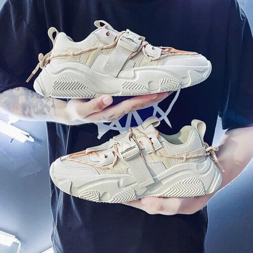 Summer Chunky Sneakers for Men Sport Shoes for Man Platform Sports Shoes Mens Running Shoes Comfortable Breathable Gym GME-0260