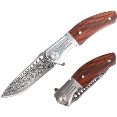 MASALONG kni223 VG10 Damascus Folding Outdoor tactical knife