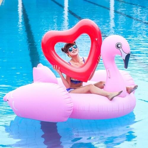 Inflatable Beach Island Swimming Mattress Toys Giant Pegasus Flamingo Circle Swimming PVC Thicked Pool Floater Summer Water Mat