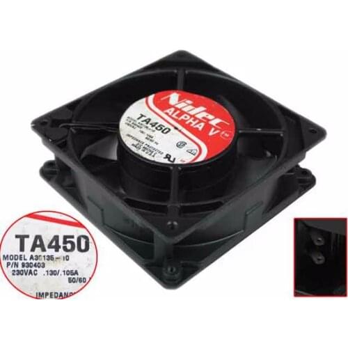 Nidec A30135-10 TA450 Server Cooling Fan AC 230V 28W 120x120x38mm
