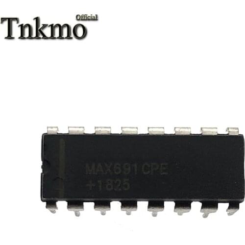 10PCS MAX691CPE DIP-16 MAX691C DIP16 MAX691 691CPE 691 Microprocessor monitoring circuit New and original