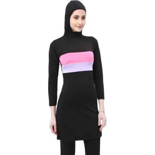 Heilsa New Burkinis Muslim Swimsuit Modest Clothing Islamic Separated Women Wear Long Muslimah Swimwear Hijab Muslim Swimwears