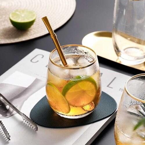 New glass Cup 400ml Transparent Glass Heat Resistant Glass For Wine Tea Cups For Home Juice Glass Cup