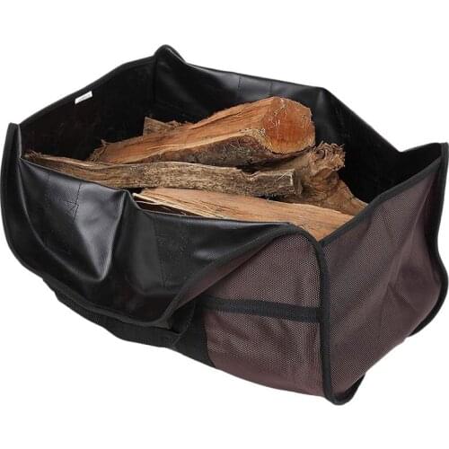 Logging Package Wood Fireplace Tools Large Capacity Log Tote Handbag Firewood Carrier Holder Coffee Firewood Storage Bag