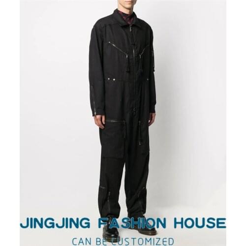 S-6XL!!2021 Europe and the United States spring and autumn casual jumpsuit suit trend mens jumpsuit slim mens pants popular ov