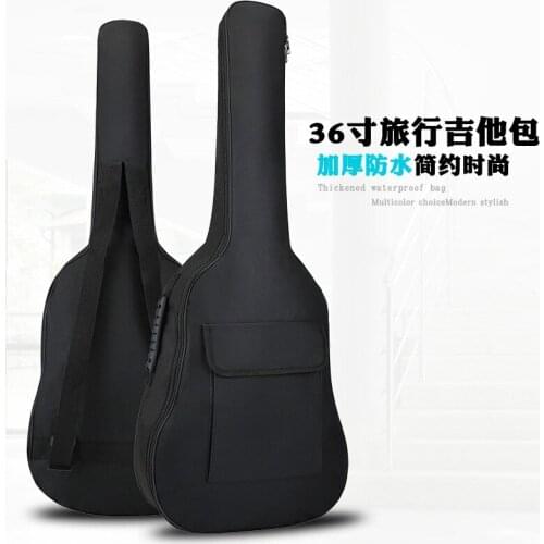 36/38 Inch Guitar Bag 5MM Cotton Thick Black Waterproof Taylor Bucket Travel Guitar Bag Backpack