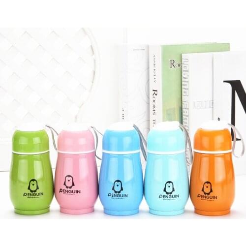 Creative Advertising Gift Cute Cartoon Penguin Cup Stainless Steel Vacuum Flask 300ML Customizable Logo