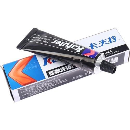 High Quality 55g K-586 Black Silicone Free-Gasket Waterproof To Oil Resist High Temperature Sealant Repairing Glue