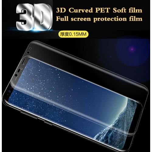 3D Curved Full Cover Screen Protector For Samsung Galaxy S9 S10 plus PET Soft Film For Galaxy note 9 10 plus Not tempered glass