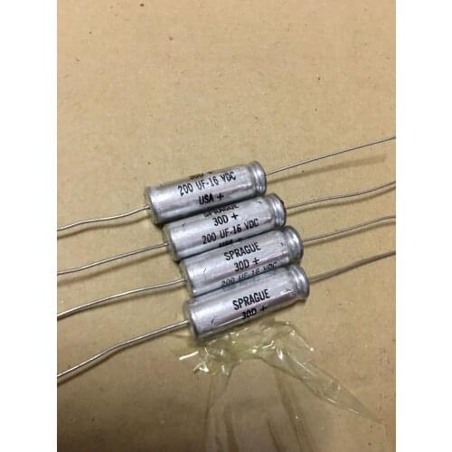 10pcs/30pcs 16V200UF 200UF generation 16V220UF SPRAGUE 30D series Axial electrolytic capacitor free shipping