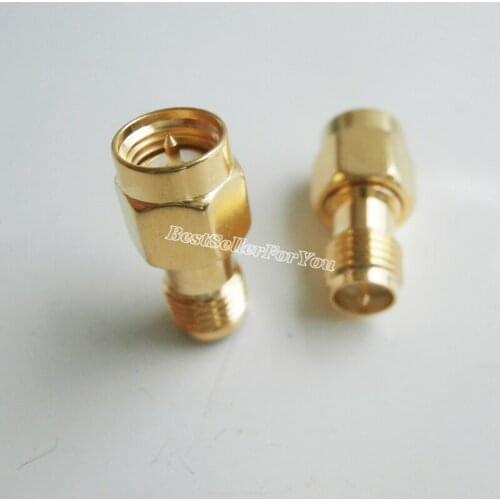 10Pcs SMA male plug To RP SMA RPSMA female Jack Plug Pin Straight RF connector Adapter