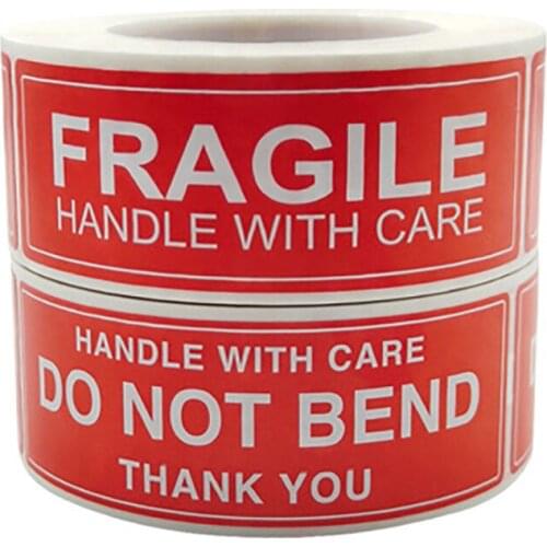 250PCS Fragile Stickers Please Handle with Care Thank You Stickers Warning Labels for Goods Aesthetic Decoration DIY Supplies