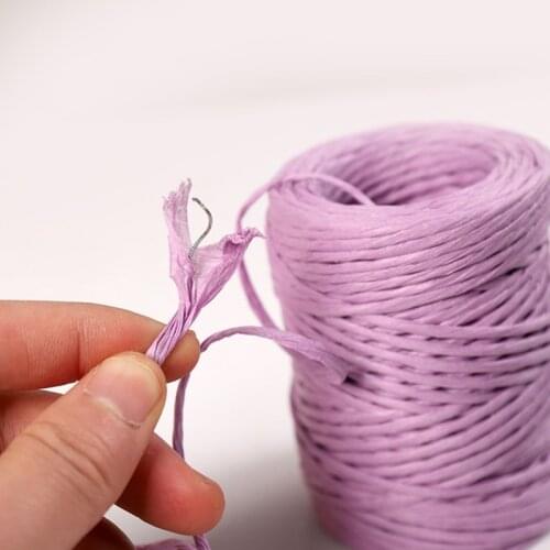 50 Yards With Wire Paper Rope Kindergarten Children Weaving Rattan Handmade Diy Materials To Make Flower Basket Vase