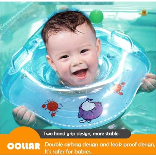 Pool Swimming Baby Neck Ring Tube Safety Infant Inflatable Summer Water Floating Circle for Bathing Accessories