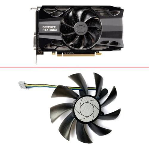DIY PLD09220S12H HA9015H12F-Z DC12V 0.55A 4Pin GTX 1660TI GPU Graphics Fan For EVGA RTX 2060 XC GAMING GeForce GTX1660TI XC