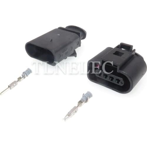 For Passat Golf Beetle TT A6 A4 Allroad 1K0973804 1J0973704 4 Pin Male Female Air Inlet Pressure Sensor Plug Connector