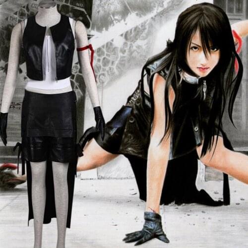 FF13 Game Final Fantasy Tifa. Lockhart cosplya Clothing Women Sexy Full Set