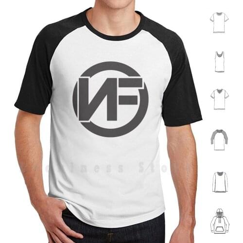 Nf Logo In Circle Of God T Shirt DIY Cotton Big Size S-6xl Rap Hip Hop Rapper Therapy Session Music Perception Mansion Lecrae