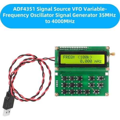 HDMB ADF4351 Signal Source VFO VariableFrequency Oscillator Signal Generator 35MHz to 4000MHz Digital LCD Display Vector Network