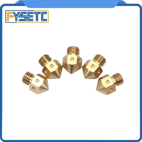 5pcs Top Quality MK8 Nozzles 0.3/0.4MM Brass Nozzles For 3D Printers Hotend Filament Head J-head Extrusion Prusa i3