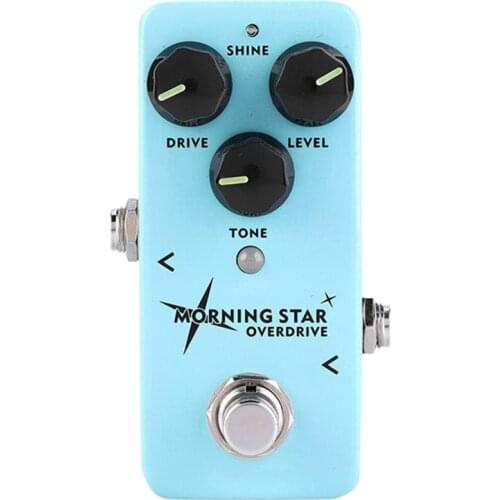 New NUX Morning Guitar Overdrive Effect Pedal Blues-Break Overdrive with an Extra Treble Press Option Buffer Bypass