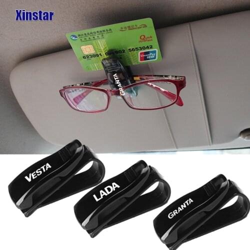 Plastic Car Sunshade Glass Clip Holder For Lada Vesta Xray Largus Granta NIVA