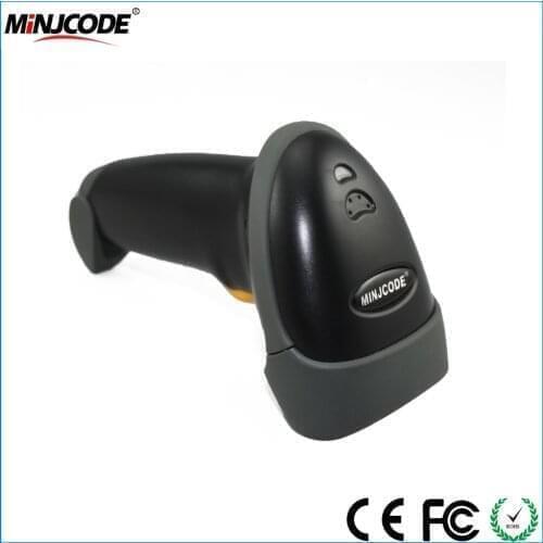 MINJCODE USB Barcode Scanner,Symcode 1D Laser Wired USB Handheld Barcode Reader