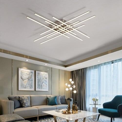 Modern Led Chandelier Lighting Living room Bedroom Restaurant kitchen Ceiling Chandelier Chrome Plating Indoor lighting MJ1119