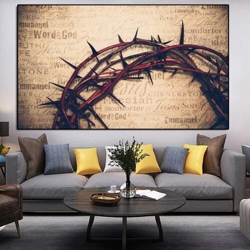 Modern Posters and Prints Christian Jesus Belief Wall Art Canvas Painting Decorative Pictures for Living Room Church Home Decor